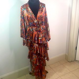 Long Ruffle Tiered Dress